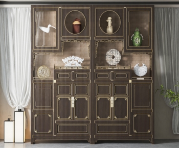 Chinese Style Decorative Cabinet-ID:894119981