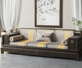 Chinese Style Three-seat Sofa-ID:864029888