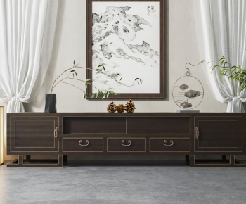 New Chinese Style TV Cabinet-ID:892687089