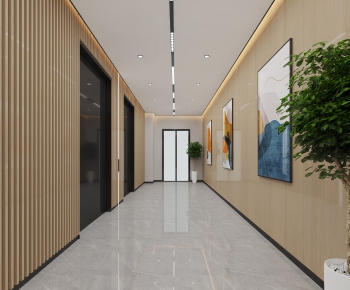 Modern Corridor/elevator Hall-ID:748815069