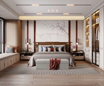 New Chinese Style Bedroom-ID:888267045