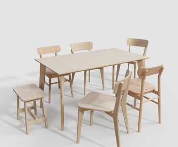 Nordic Style Dining Table And Chairs-ID:856983908