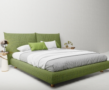 Modern Double Bed-ID:132078892