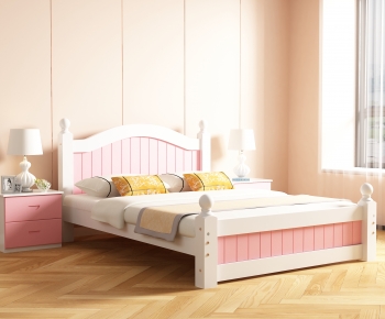 Modern Double Bed-ID:893321041