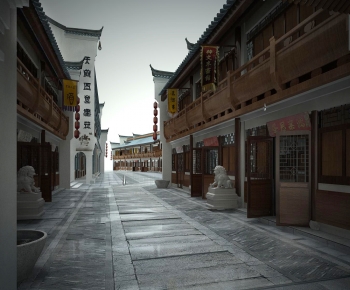 Chinese Style Commercial Street-ID:168011215
