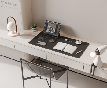 Modern Computer Desk And Chair-ID:568490015