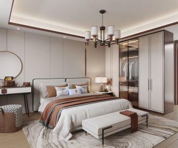 New Chinese Style Bedroom-ID:703500996