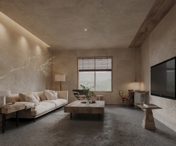 Wabi-sabi Style A Living Room-ID:930208927