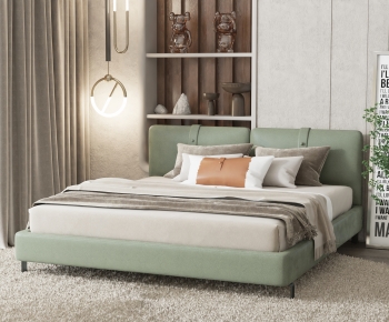 Modern Double Bed-ID:439779041