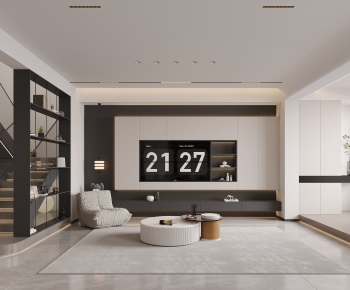 Modern A Living Room-ID:904618984