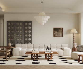 Wabi-sabi Style A Living Room-ID:555573944