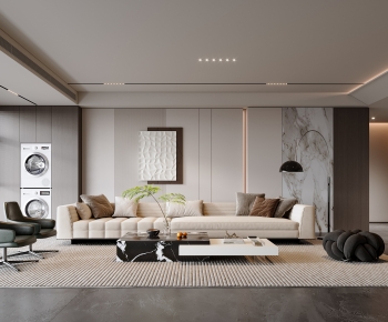 Modern A Living Room-ID:445668946