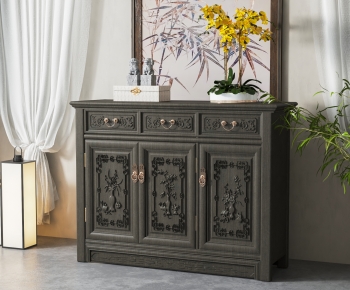 Chinese Style Entrance Cabinet-ID:444952969