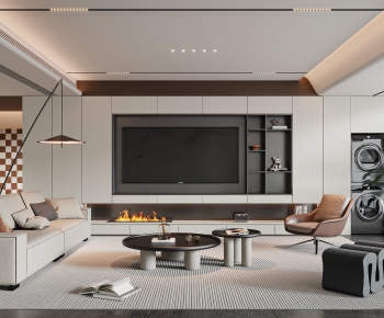 Modern A Living Room-ID:609724043