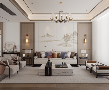 Chinese Style A Living Room-ID:310805082