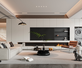 Modern A Living Room-ID:263600366