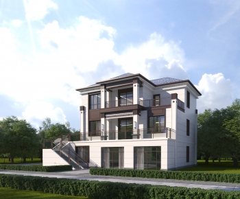 New Chinese Style Detached Villa-ID:107700875
