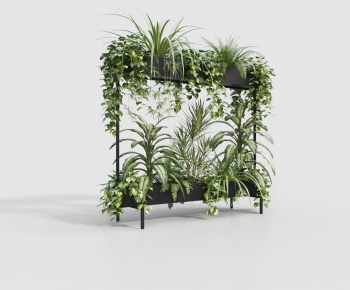 Modern Potted Green Plant-ID:698302033