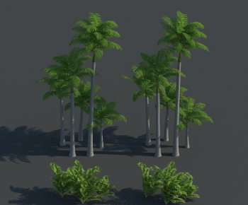 现代热带树棕榈树椰子树-ID:182909978