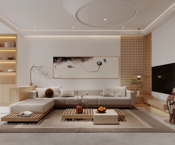 Japanese Style A Living Room-ID:691950344