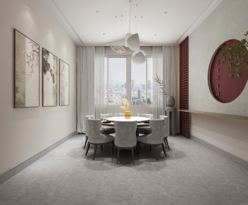 New Chinese Style Dining Room-ID:195492031