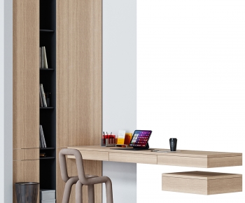Modern Computer Desk And Chair-ID:223587999