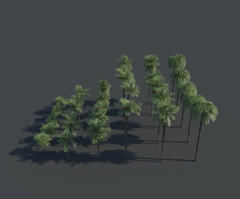 现代热带树棕榈树椰子树-ID:234568126