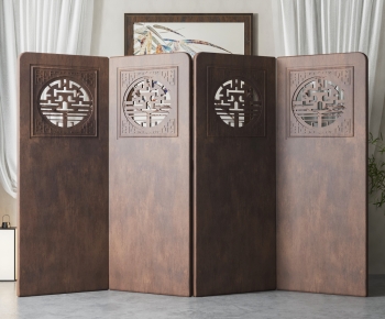 Chinese Style Wooden Screen Partition-ID:723950963