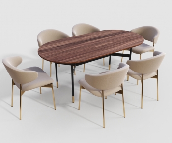Nordic Style Dining Table And Chairs-ID:849572903