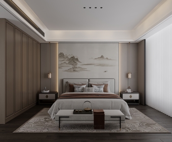 New Chinese Style Bedroom-ID:577167037