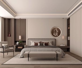 New Chinese Style Bedroom-ID:836616993