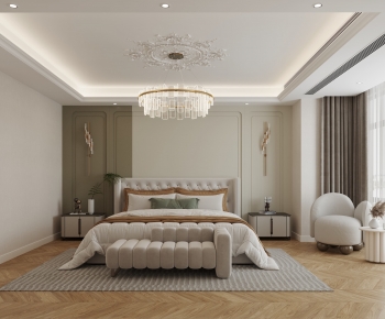 Simple European Style Bedroom-ID:905230095
