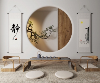 New Chinese Style Tea Tables And Chairs-ID:445925004