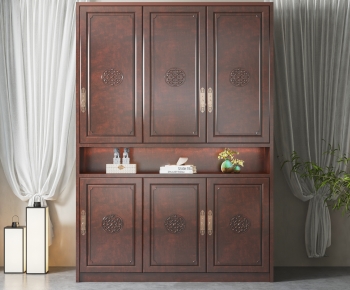 Chinese Style Entrance Cabinet-ID:283651116