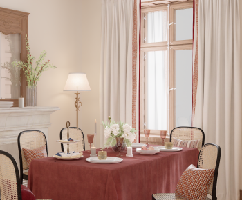 Simple European Style Dining Room-ID:215270569