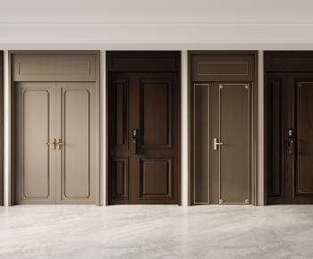 New Chinese Style Double Door-ID:525441886