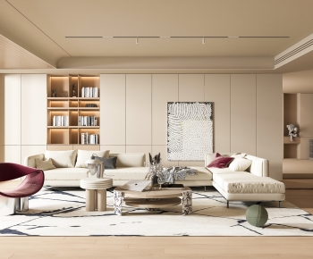 Modern A Living Room-ID:991451989