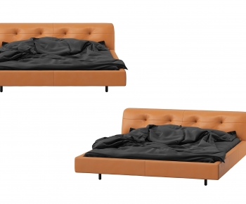 Nordic Style Double Bed-ID:659548045