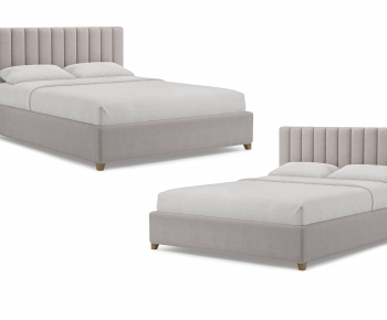 Nordic Style Double Bed-ID:188550004