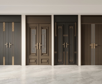 New Chinese Style Double Door-ID:855825907