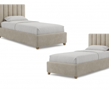 Nordic Style Single Bed-ID:752126933