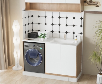 Modern Laundry Cabinet-ID:810630089