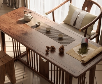 新中式茶桌椅组合-ID:207510951
