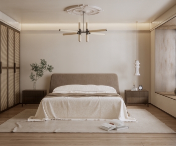 Modern Wabi-sabi Style Bedroom-ID:901009086