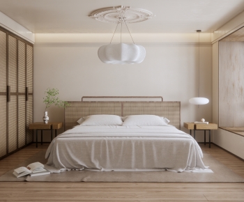 Modern Wabi-sabi Style Bedroom-ID:684500933
