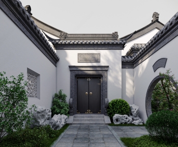 Chinese Style Facade Element-ID:824954995