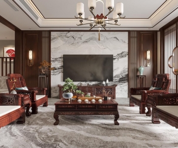 Chinese Style A Living Room-ID:280611044