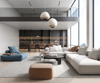 Modern A Living Room-ID:746898897