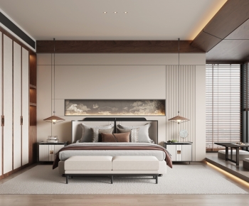 New Chinese Style Bedroom-ID:971707113