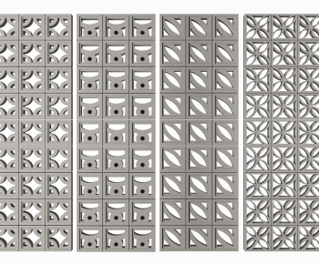 Modern Cement Brick Screen Partition-ID:887372022